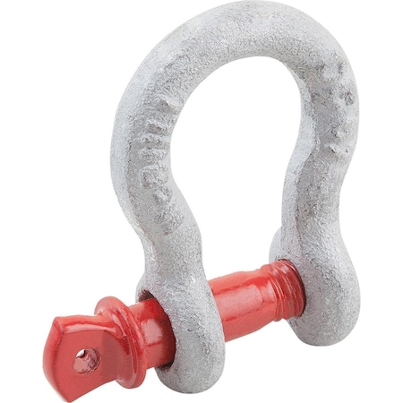 Kipp Shackle Swiveling Steel, Round, Comp:Steel, Comp:Red K1058.0075010